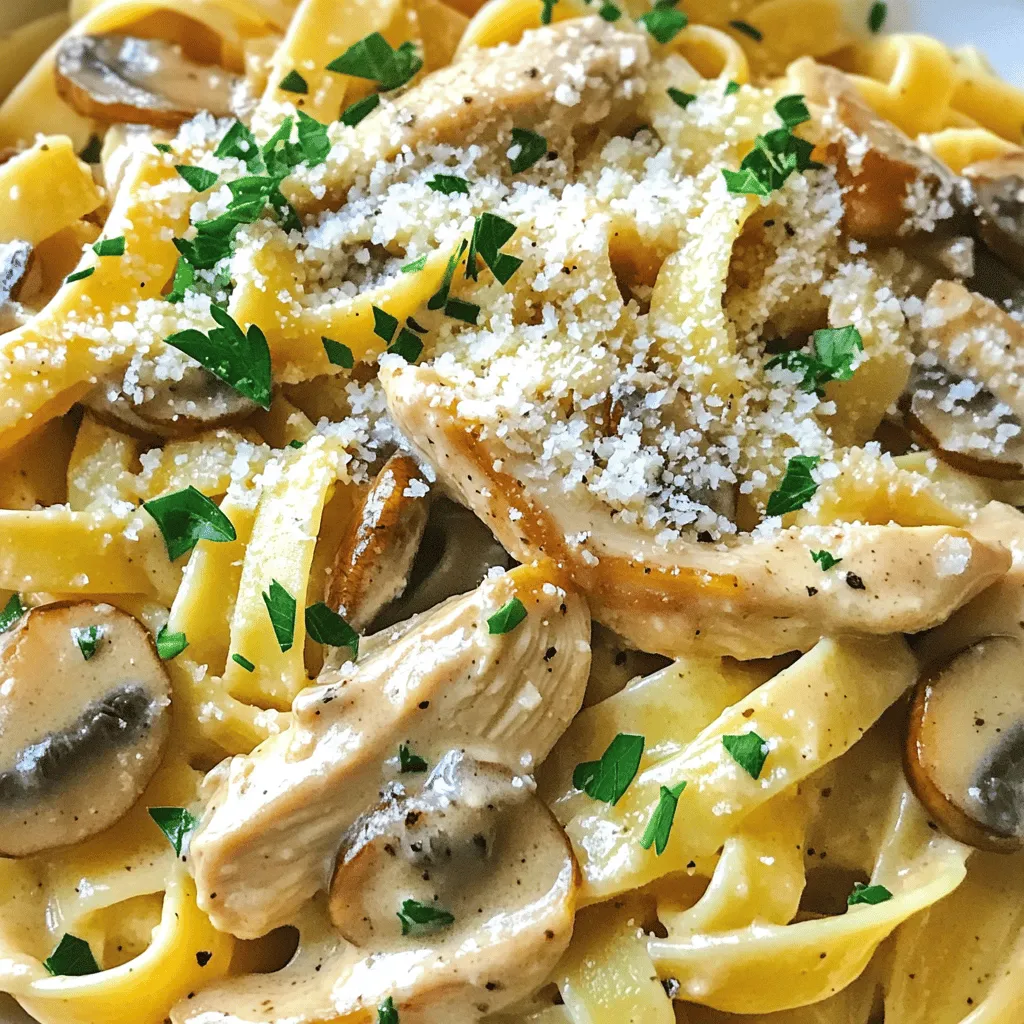 One-Pot Creamy Chicken Marsala Pasta Delight