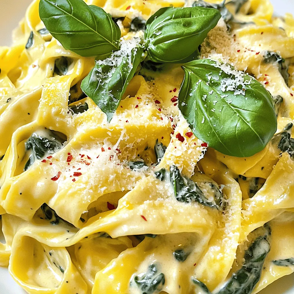 Creamy Spinach Pasta Delightful and Easy Meal