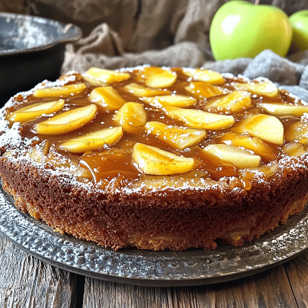 Caramel Apple Upside Down Cake Tasty Dessert Recipe
