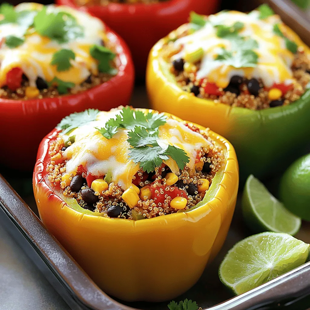 Stuffed Bell Peppers with Quinoa Tasty and Nutritious