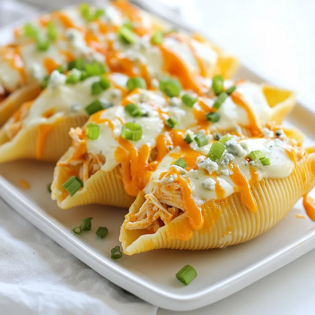 Buffalo Chicken Stuffed Shells Flavorful Dinner Delight