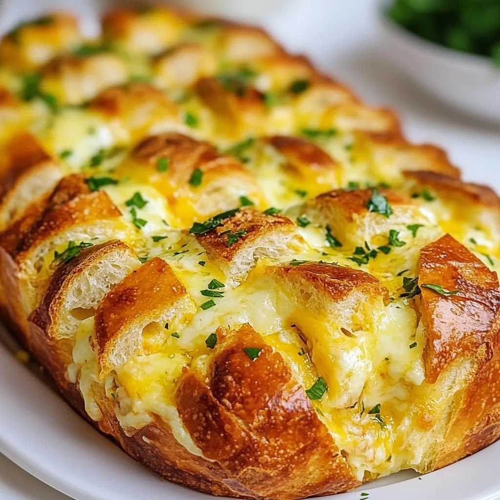 Cheesy Pull Apart Garlic Bread Tasty and Easy Recipe