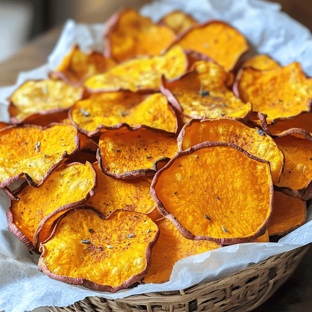 Baked Sweet Potato Chips Crisp and Healthy Snack