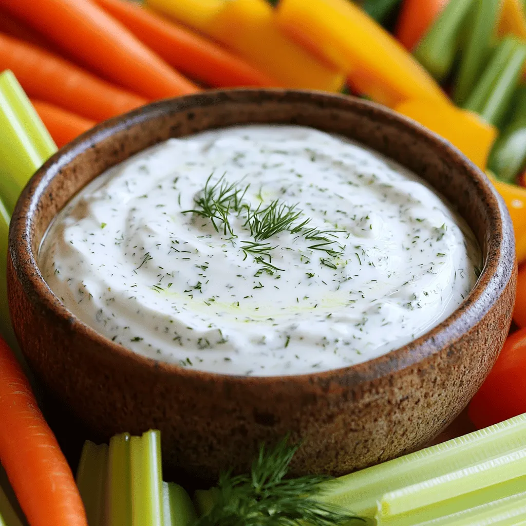 Greek Yogurt Garlic Ranch Dip Flavorful and Easy Delight
