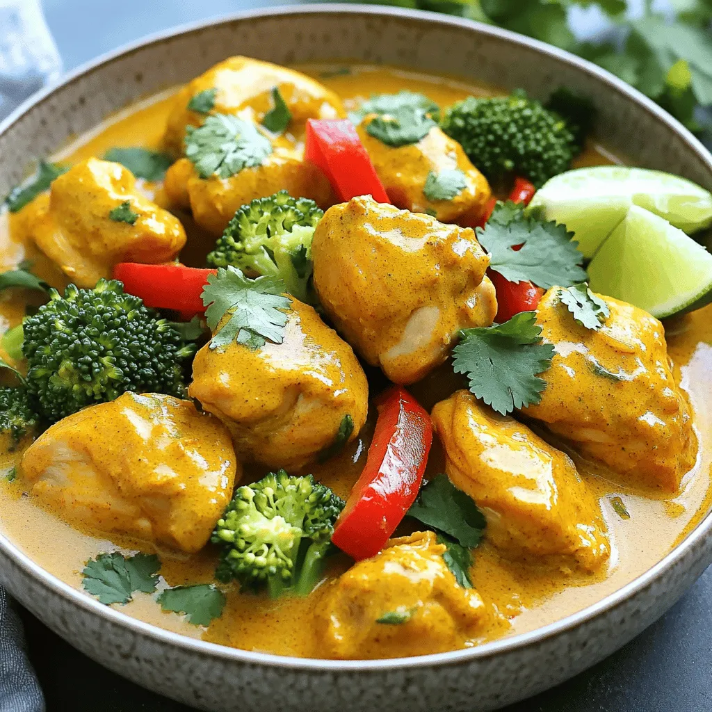 Slow Cooker Coconut Curry Chicken Tasty and Simple Dish