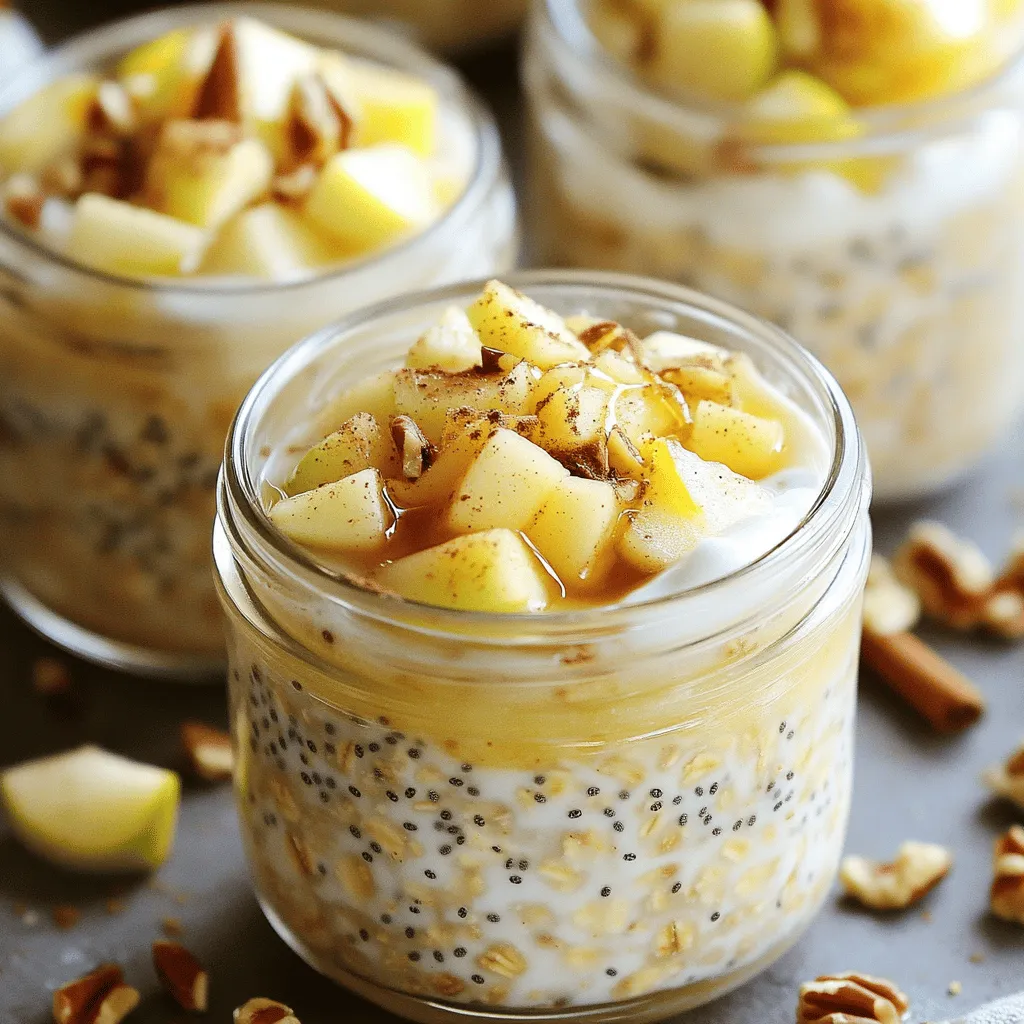 Apple Cinnamon Overnight Oats Easy Healthy Recipe