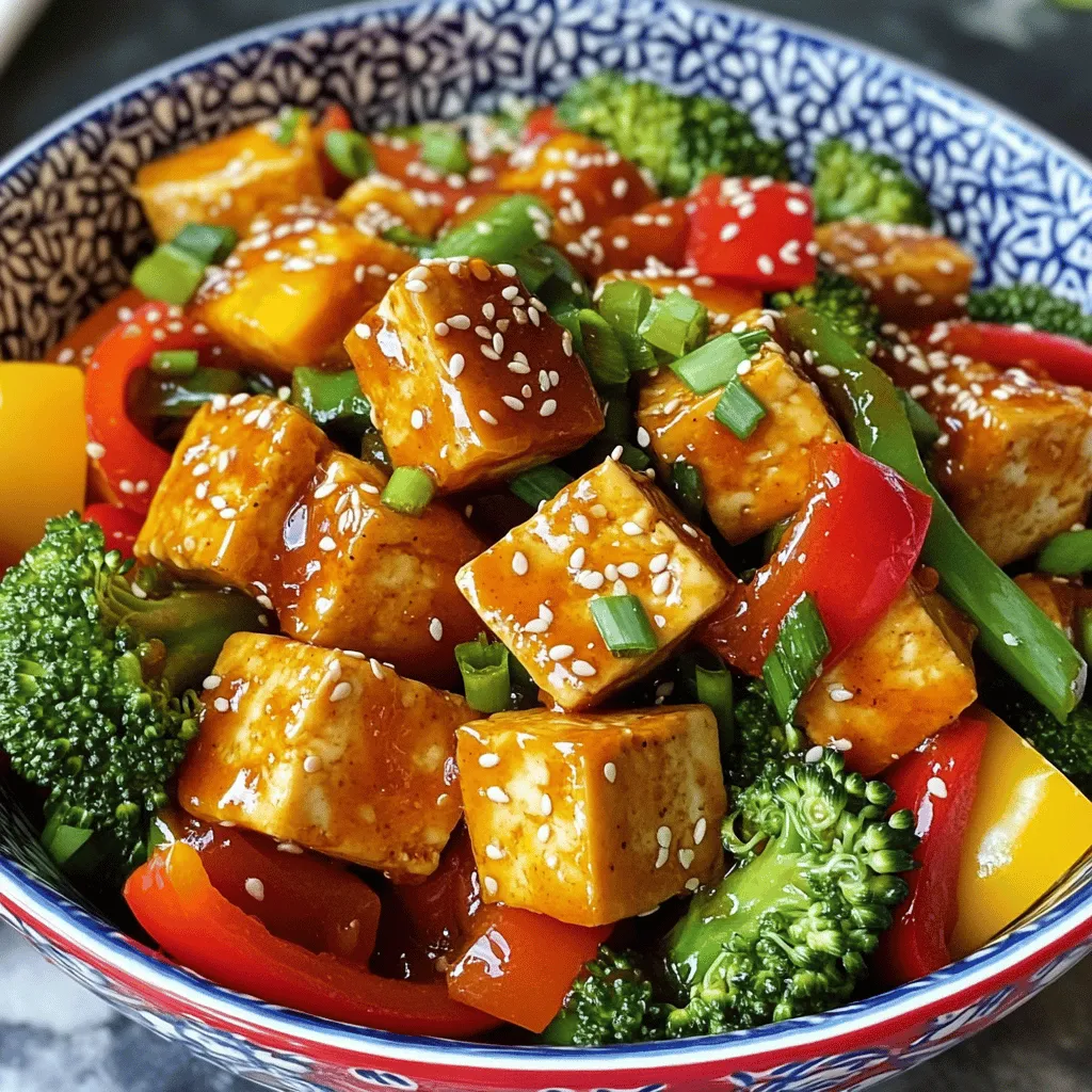 Sweet Chili Tofu Stir Fry Flavorful Plant-Based Meal