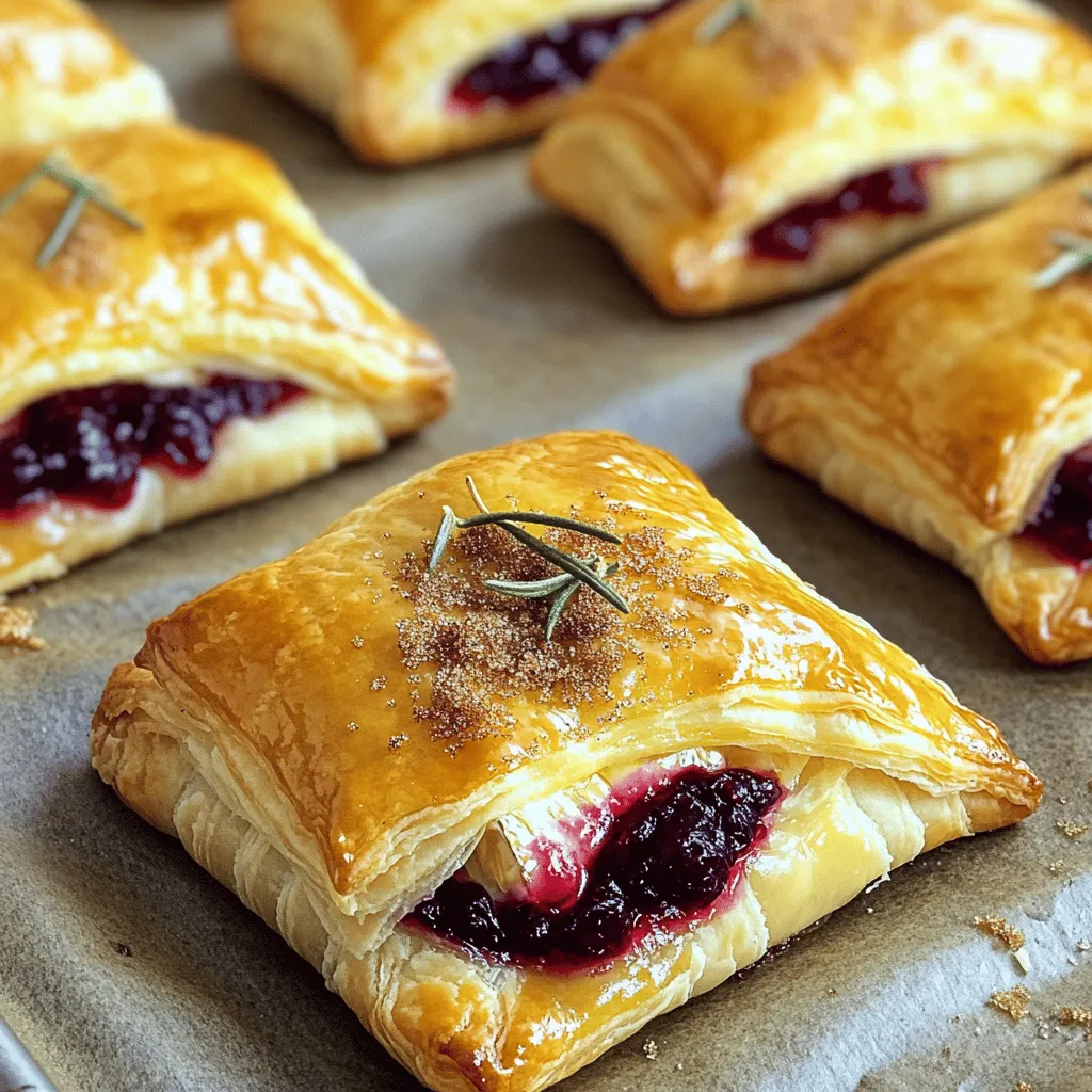 Cranberry Brie Puff Pastry Bites Savory and Simple Snack