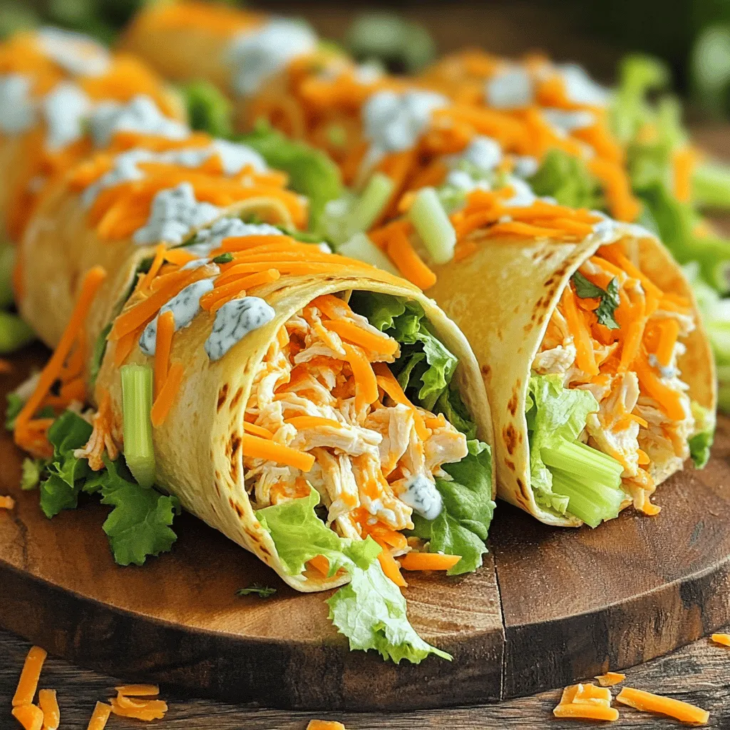 Buffalo Chicken Wraps Irresistible and Flavorful Meal