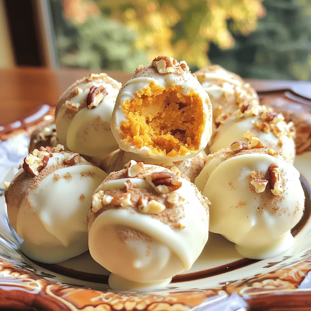 White Chocolate Pumpkin Truffles No Bake Delight