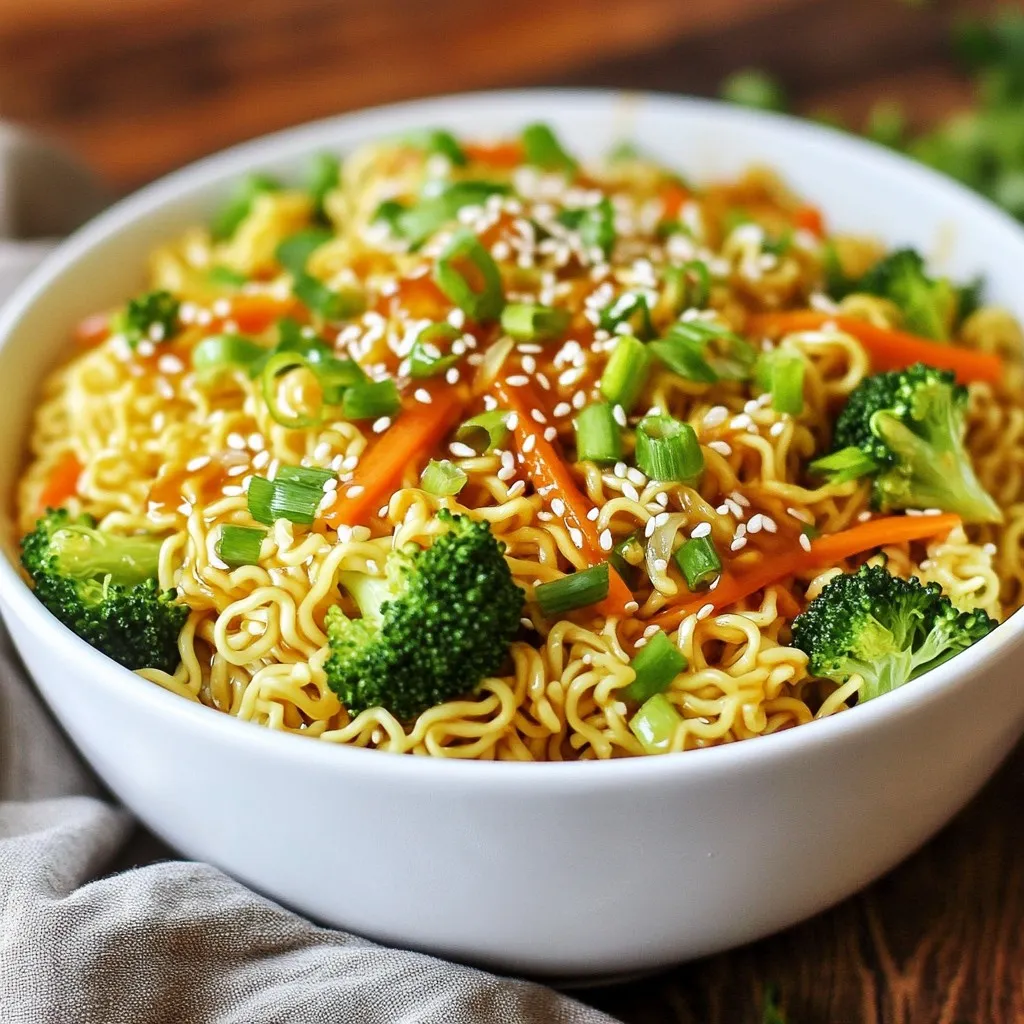 Honey Garlic Instant Ramen Hack Quick and Flavorful Dish