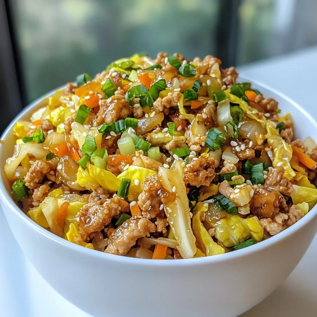 Egg Roll in a Bowl Flavorful and Quick Meal