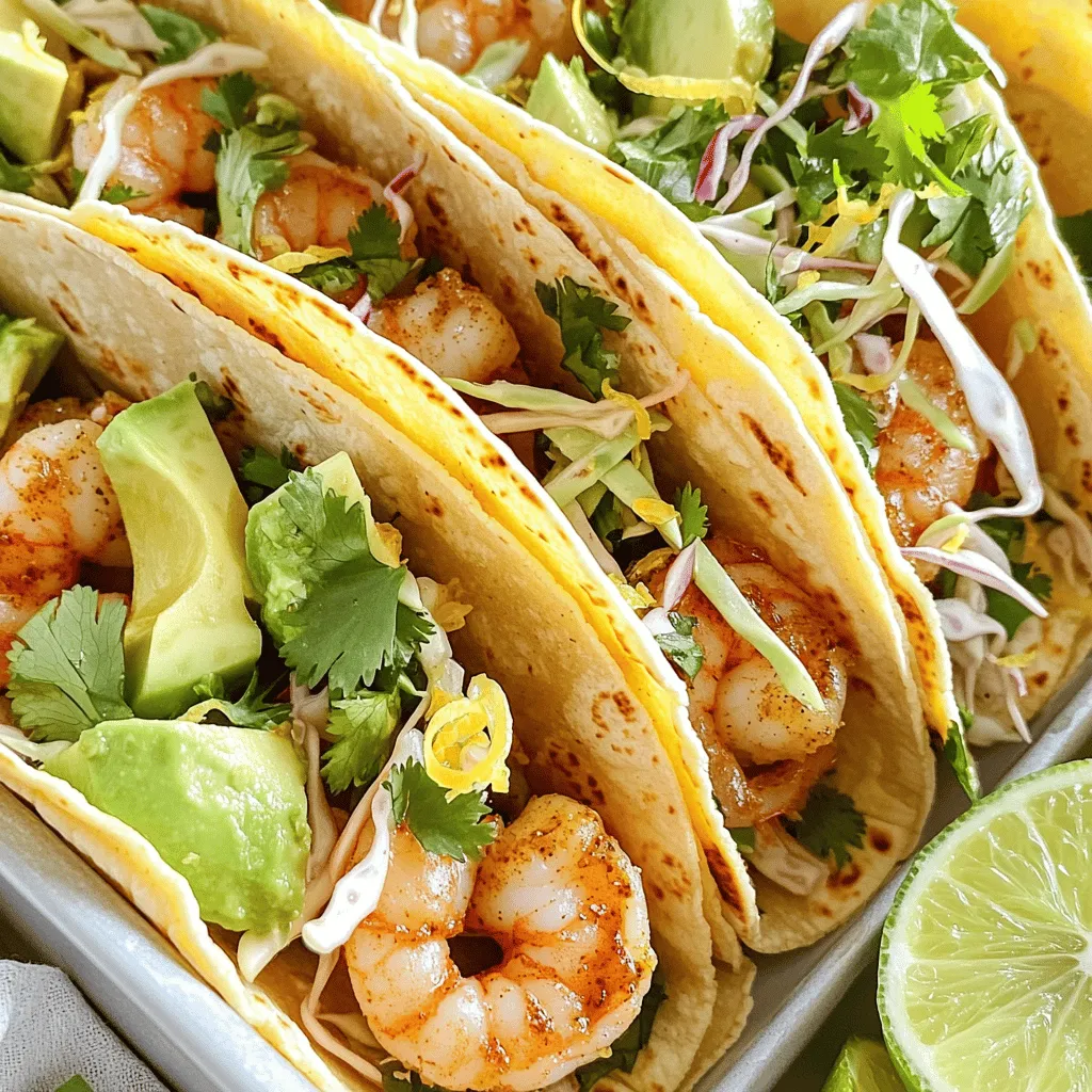 Zesty Lemon Garlic Shrimp Tacos Quick and Flavorful Meal