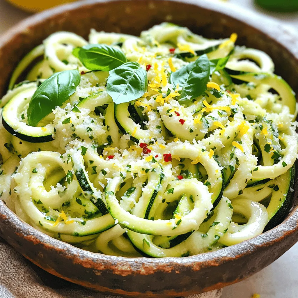Garlic Parmesan Zoodles Flavorful and Easy Recipe