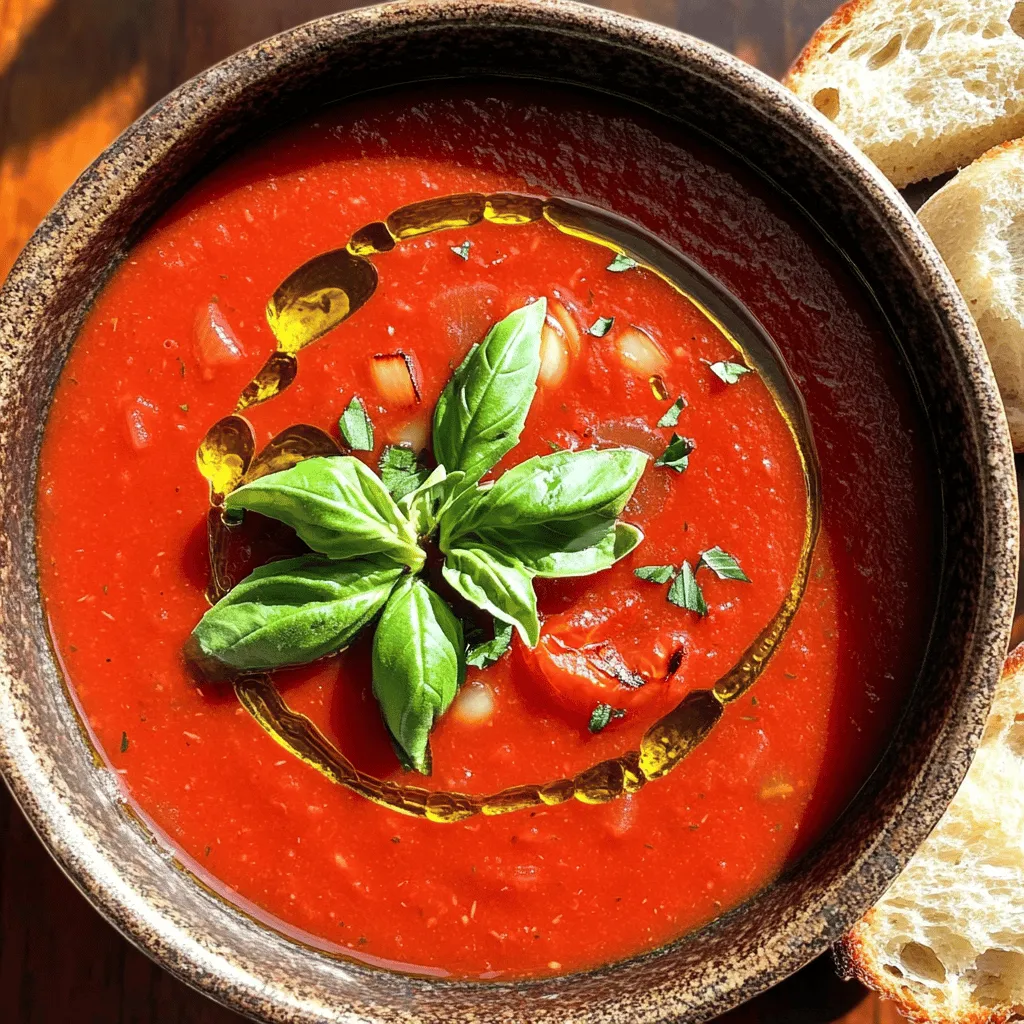 Savory Slow Cooker Roasted Tomato Soup Recipe