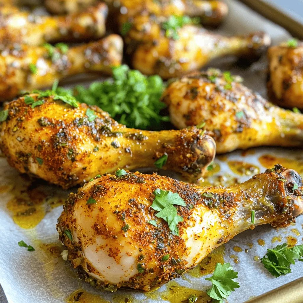 Oven-Baked Chicken Drumsticks Crispy and Flavorful Meal