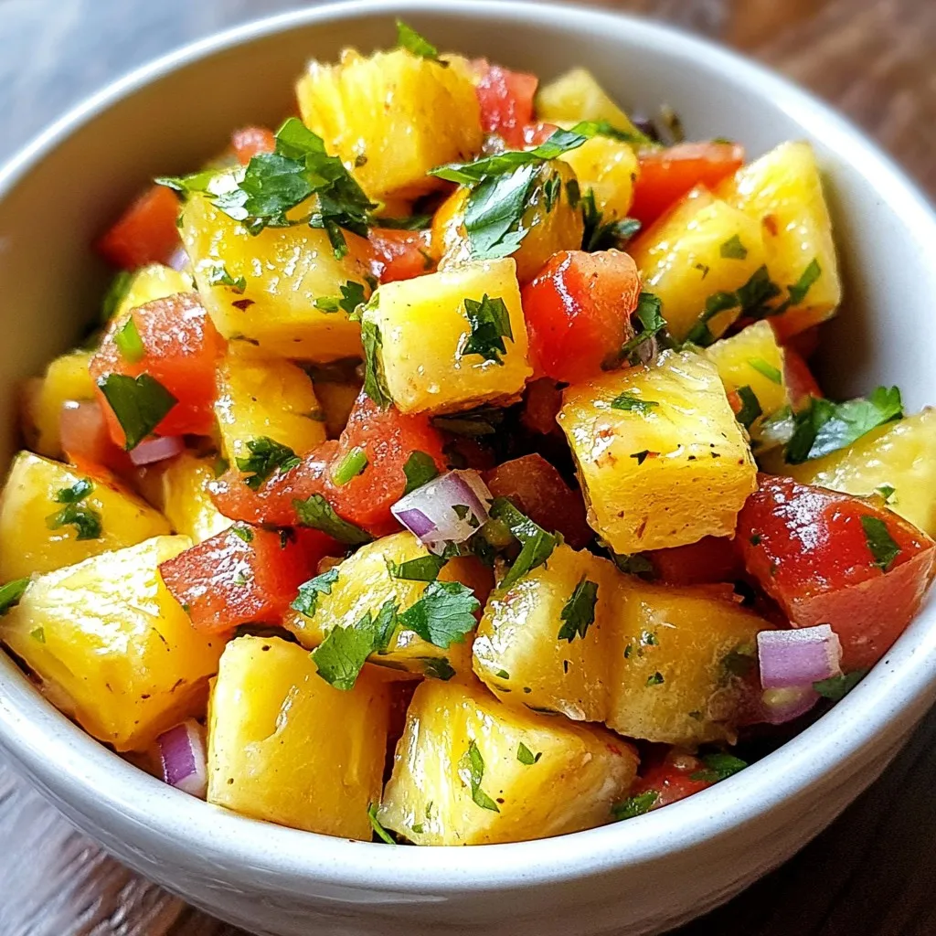 Spicy Pineapple Jalapeño Salsa Bursting with Flavor