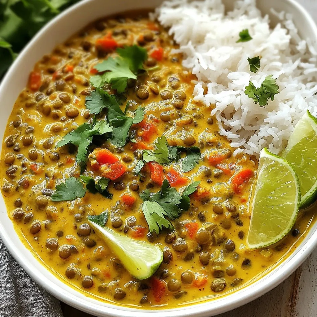 Creamy Coconut Lentil Curry Flavorful and Simple Dish