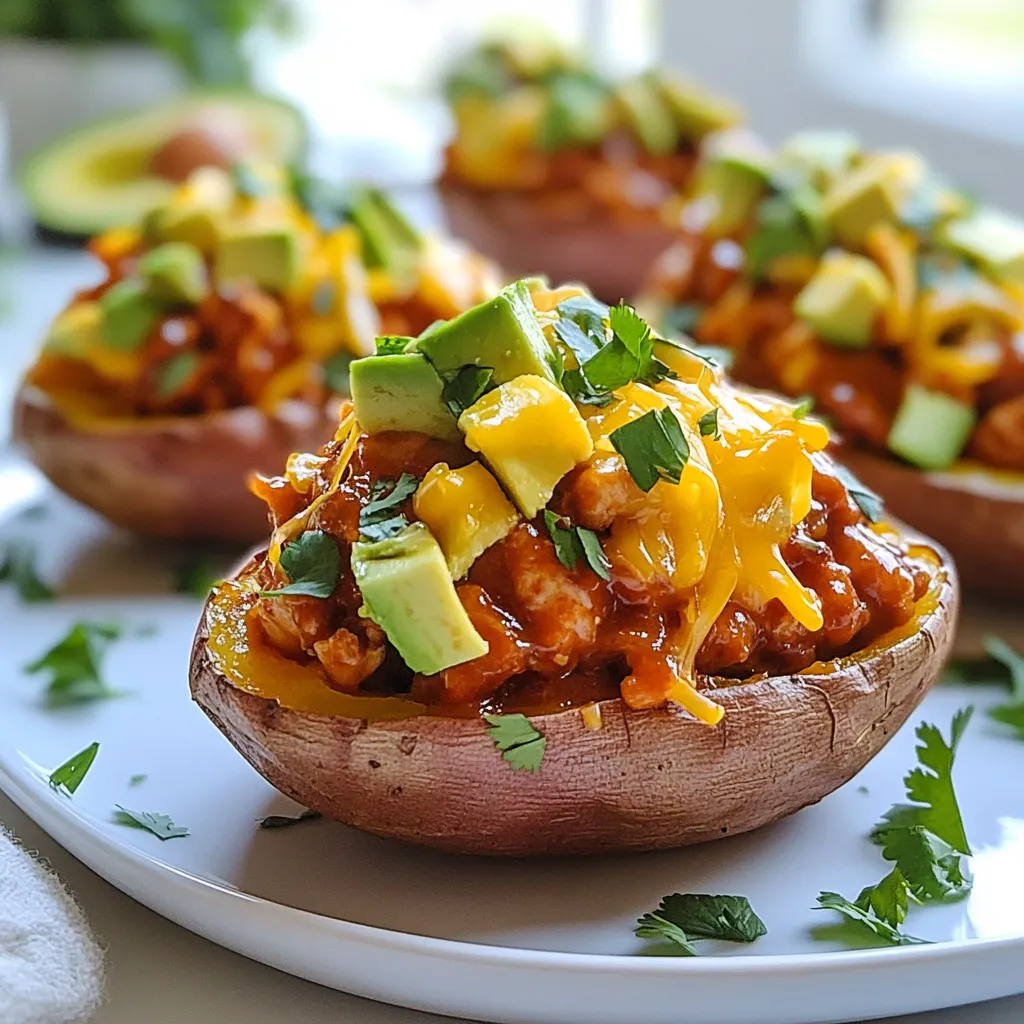 BBQ Chicken Stuffed Sweet Potatoes Flavorful and Easy