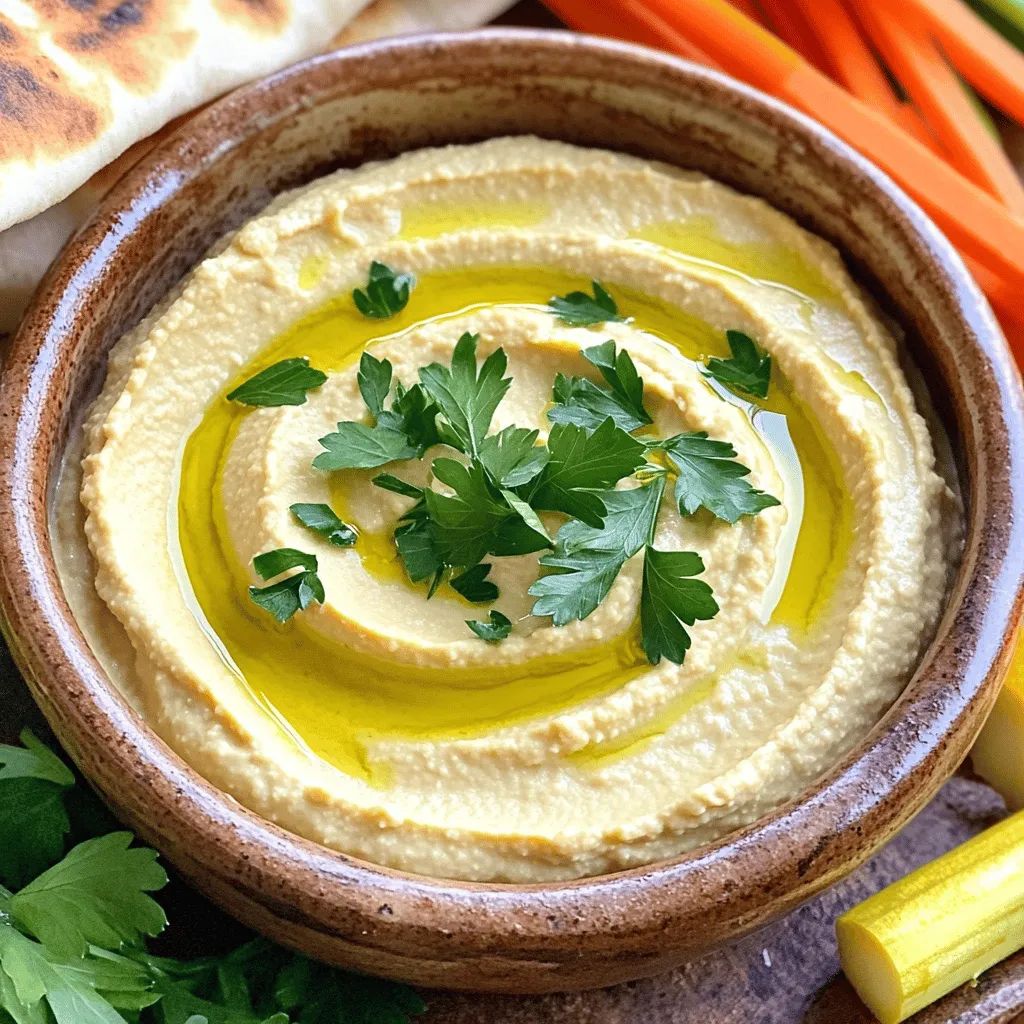Roasted Garlic Lemon Hummus Flavorful and Easy Recipe