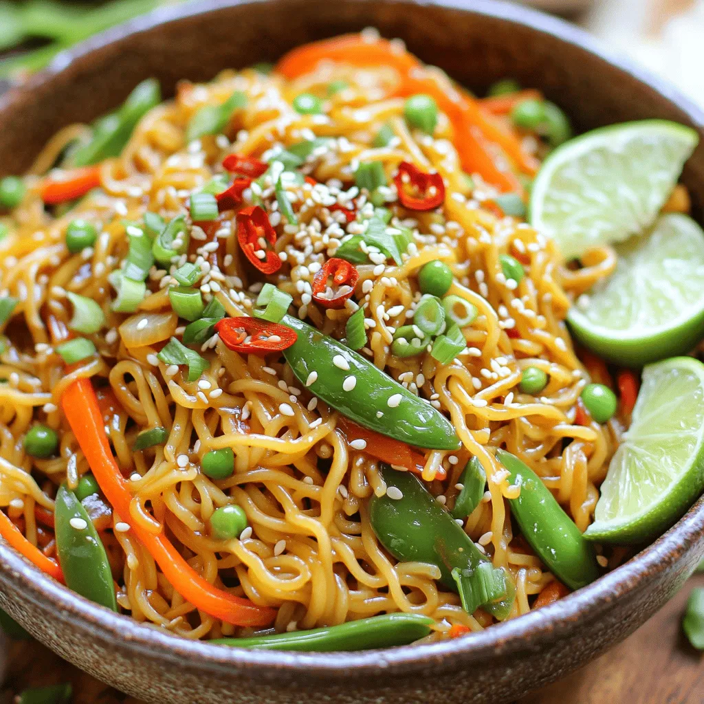 Spicy Garlic Hoisin Noodle Stir Fry Easy and Flavorful