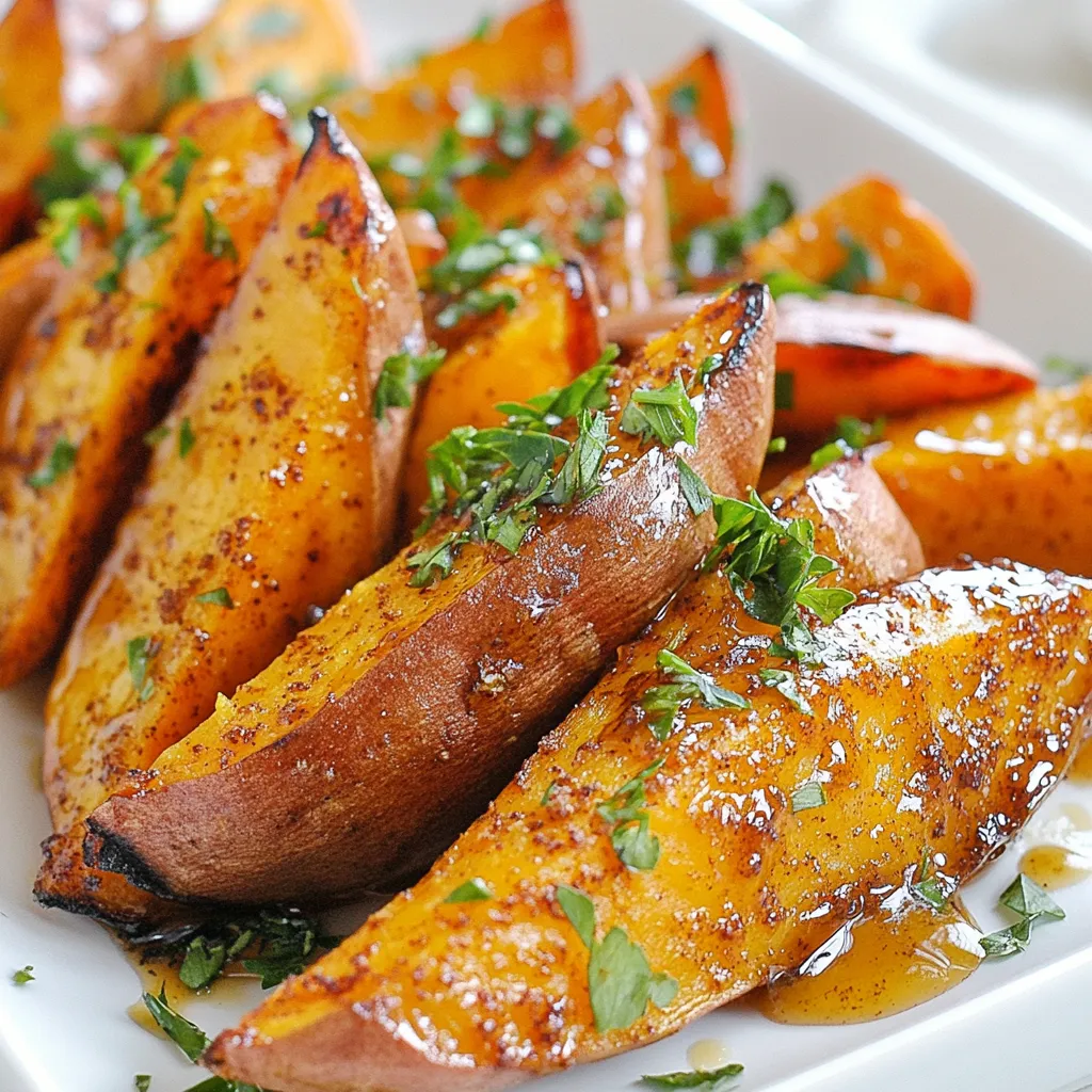 Maple Glazed Sweet Potato Wedges Flavorful Side Dish