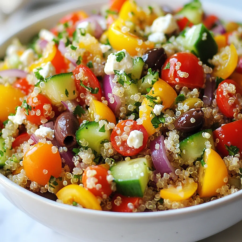 Mediterranean Quinoa Salad Fresh and Flavorful Dish