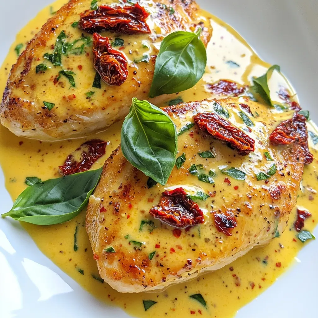 Creamy Sun-Dried Tomato Chicken Flavorful Dinner Dish