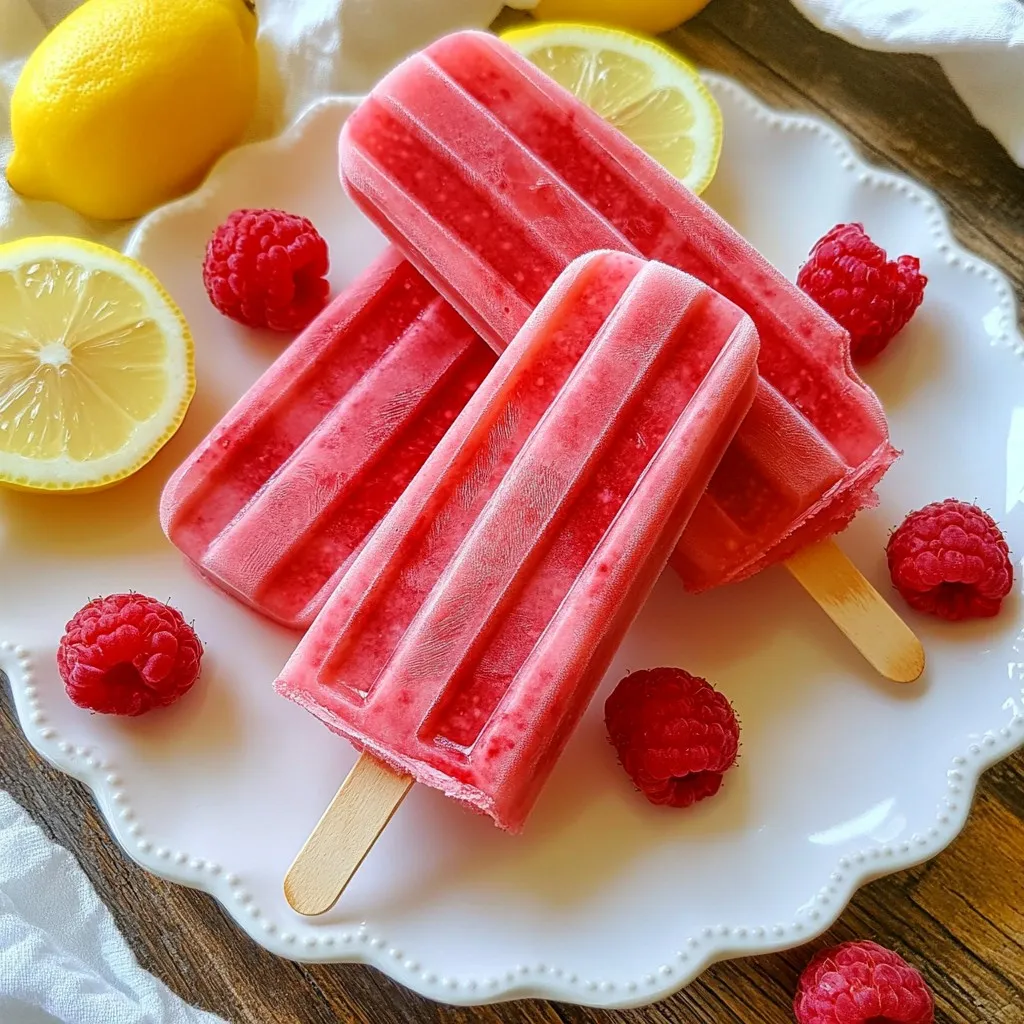 Raspberry Lemonade Popsicles Refreshing Summer Treat