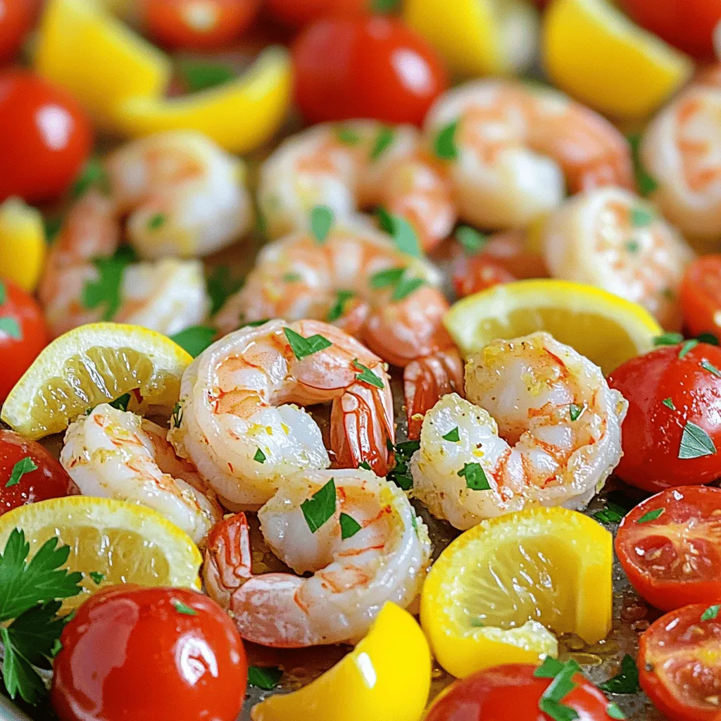 Sheet Pan Lemon Garlic Shrimp Easy and Flavorful Meal