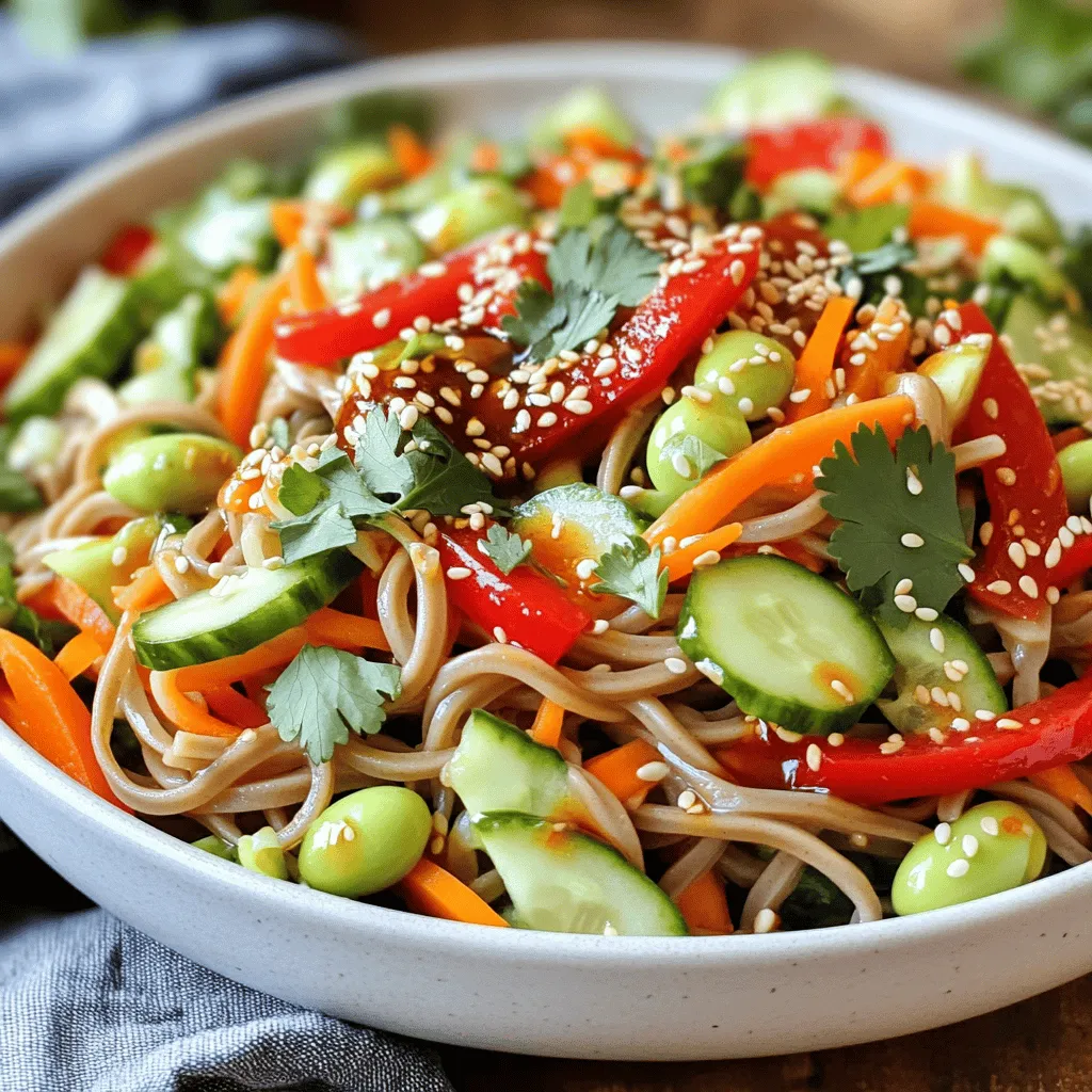 Spicy Soba Noodle Salad Fresh and Zesty Dish
