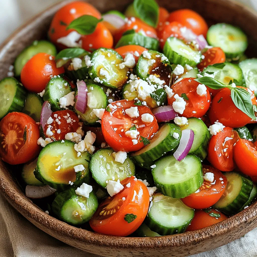 Fresh Tomato Cucumber Salad Flavorful and Simple Dish