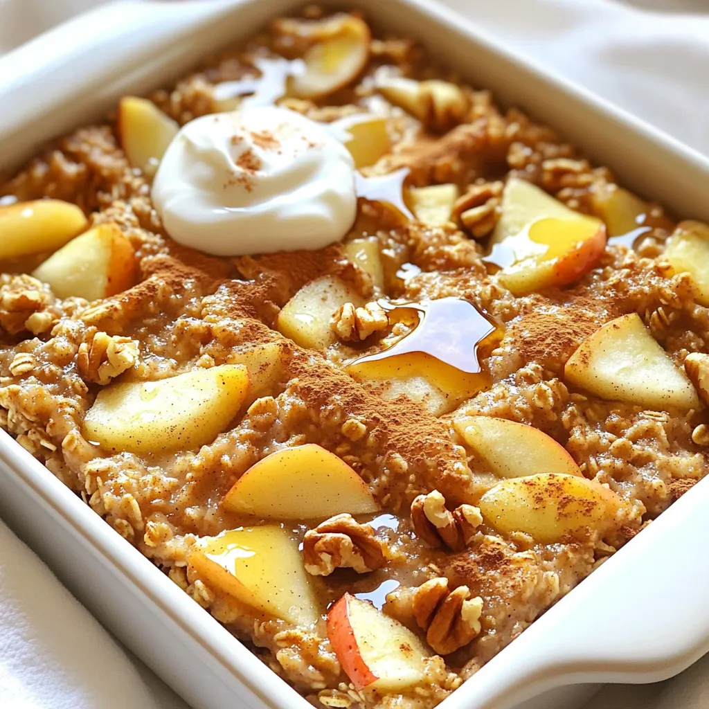 Apple Cinnamon Baked Oatmeal Squares Tasty and Simple