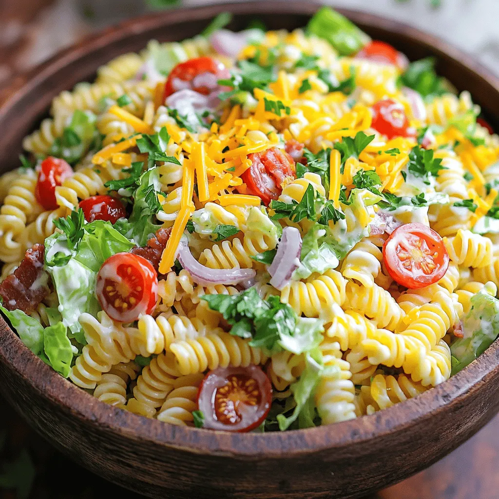 Easy BLT Pasta Salad Simple and Quick Meal Idea