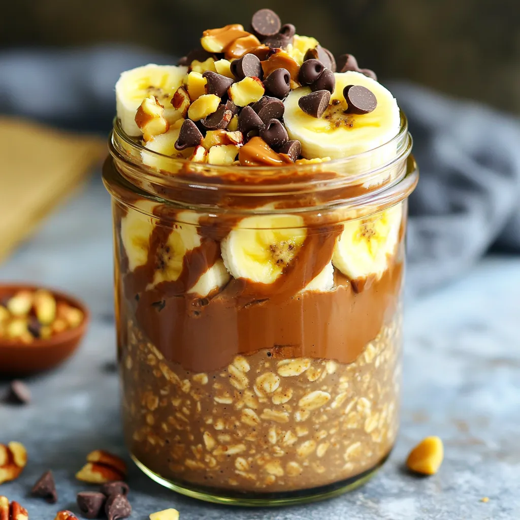 Mocha Peanut Butter Overnight Oats Creamy Delight