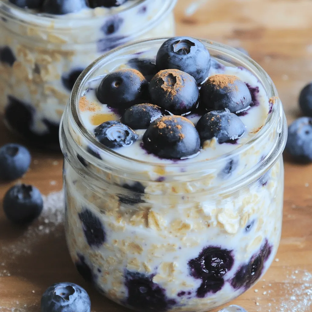 Blueberry Muffin Overnight Oats Simple and Tasty Recipe