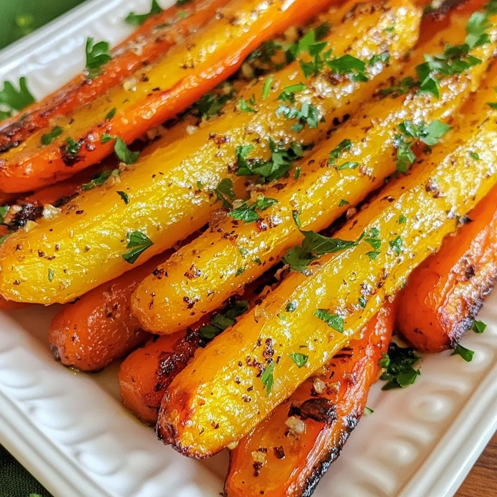 Garlic Herb Roasted Carrots Flavorful Side Dish Recipe