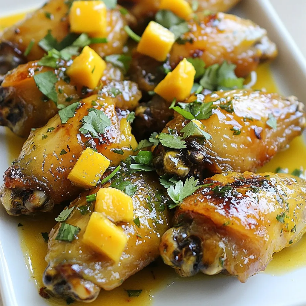 Spicy Mango Habanero Wings Flavorful and Zesty Treat