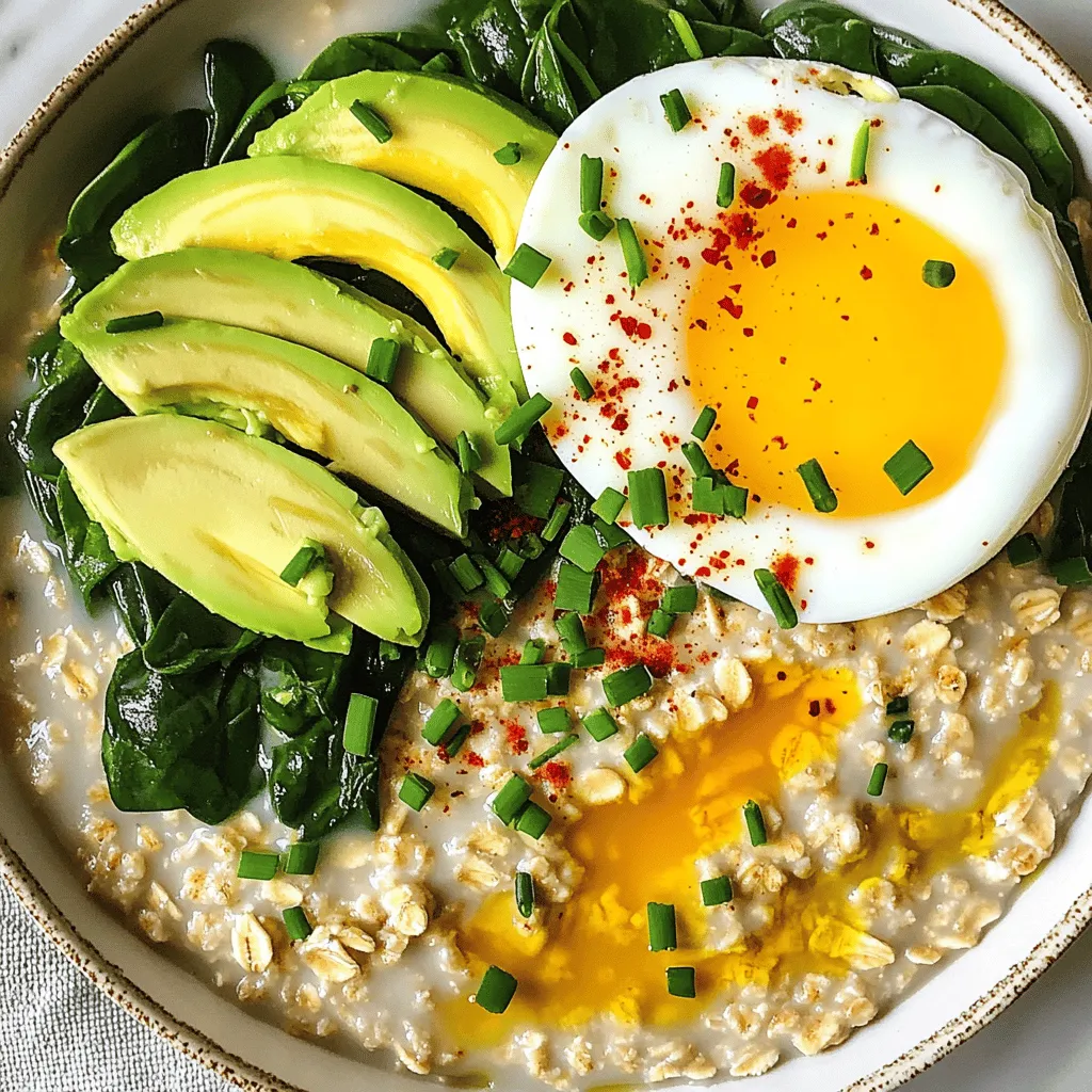 Savory Oatmeal with Egg Tasty and Nutritious Meal