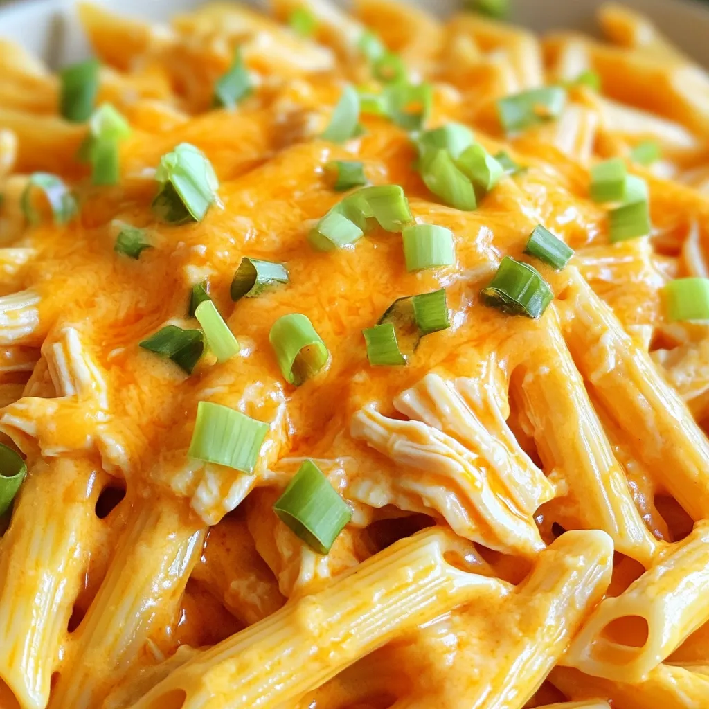 Savory Slow Cooker Buffalo Chicken Pasta Recipe