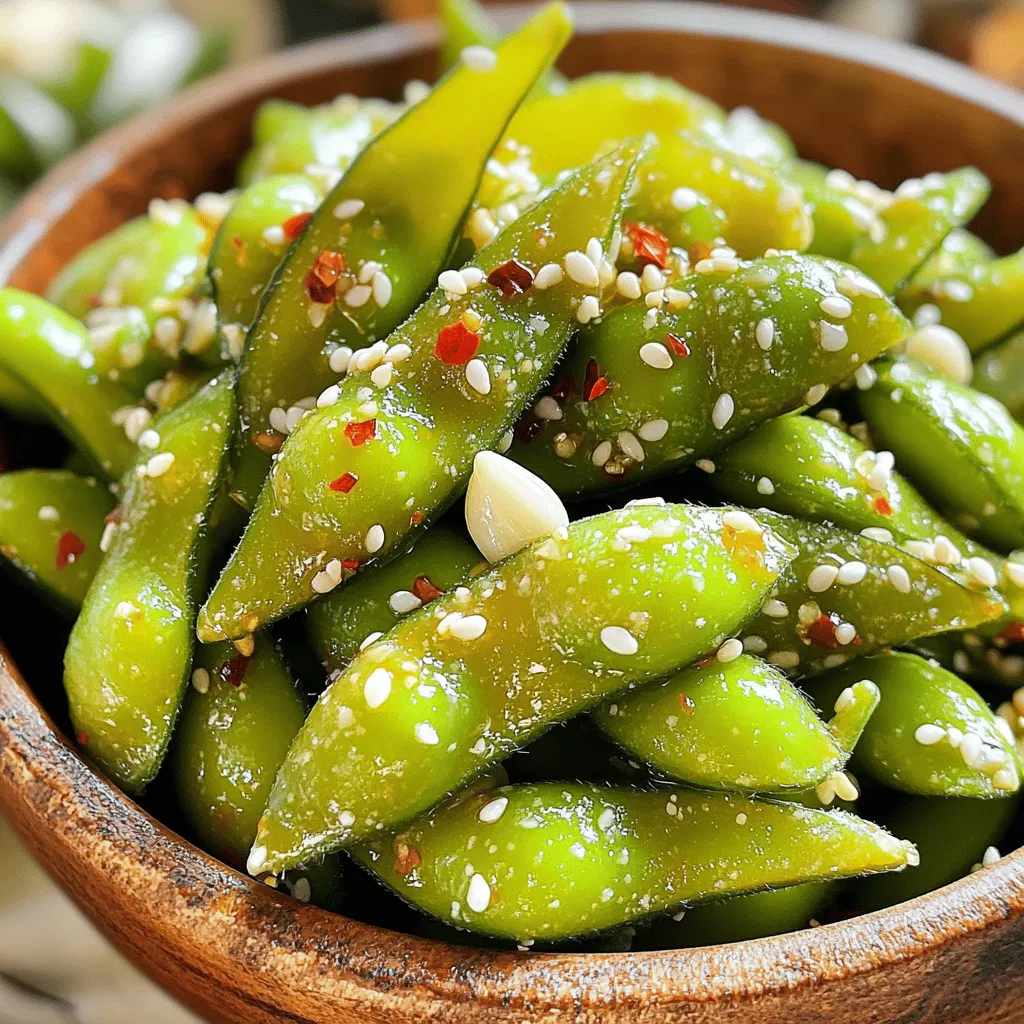 Spicy Garlic Edamame Flavorful and Easy Snack Recipe