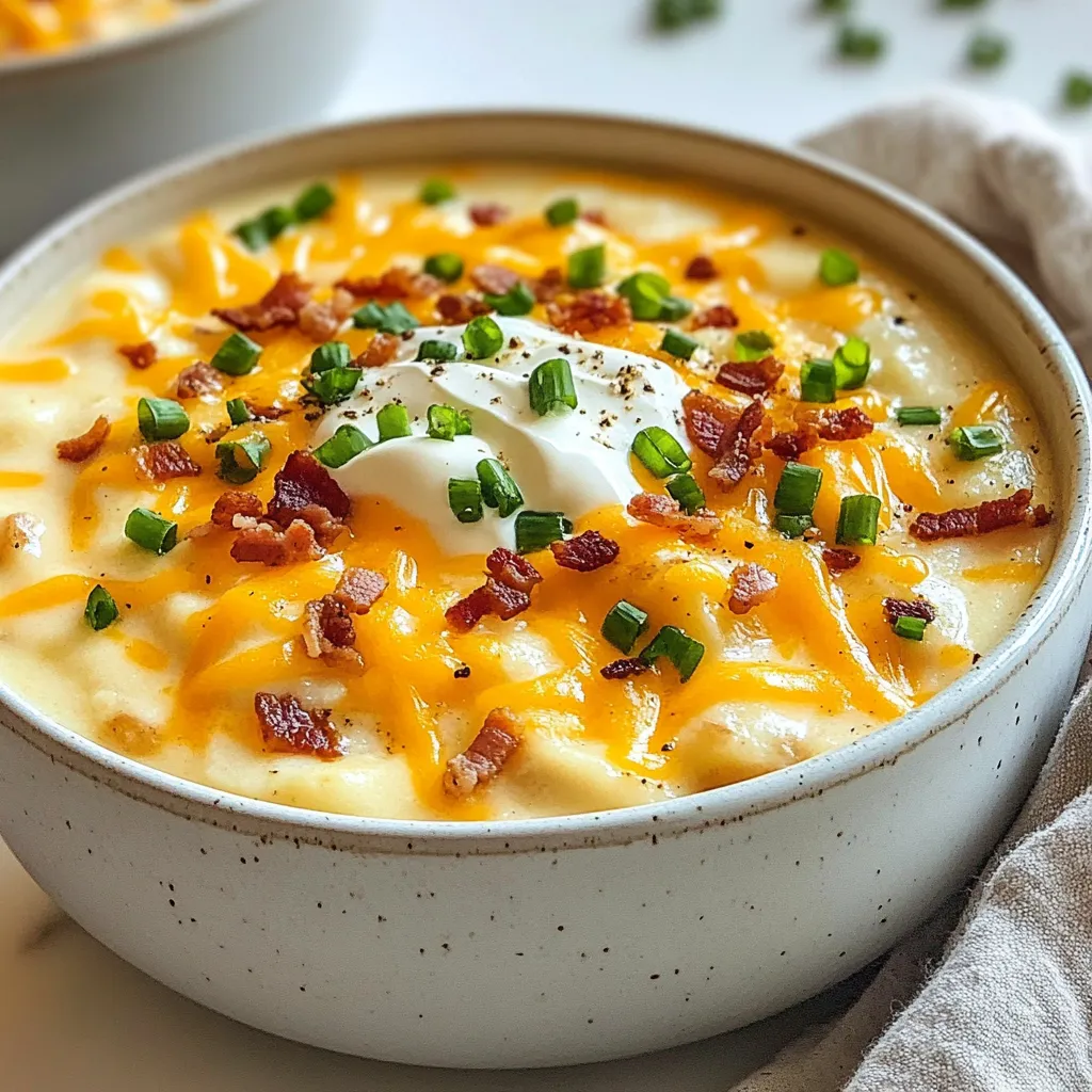 Loaded Baked Potato Soup Creamy and Flavorful Recipe