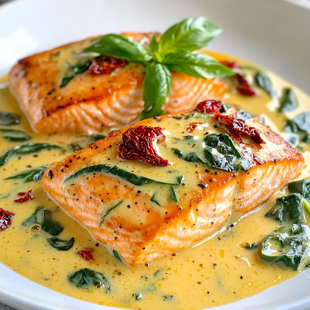 Creamy Tuscan Salmon Delightful and Easy Recipe