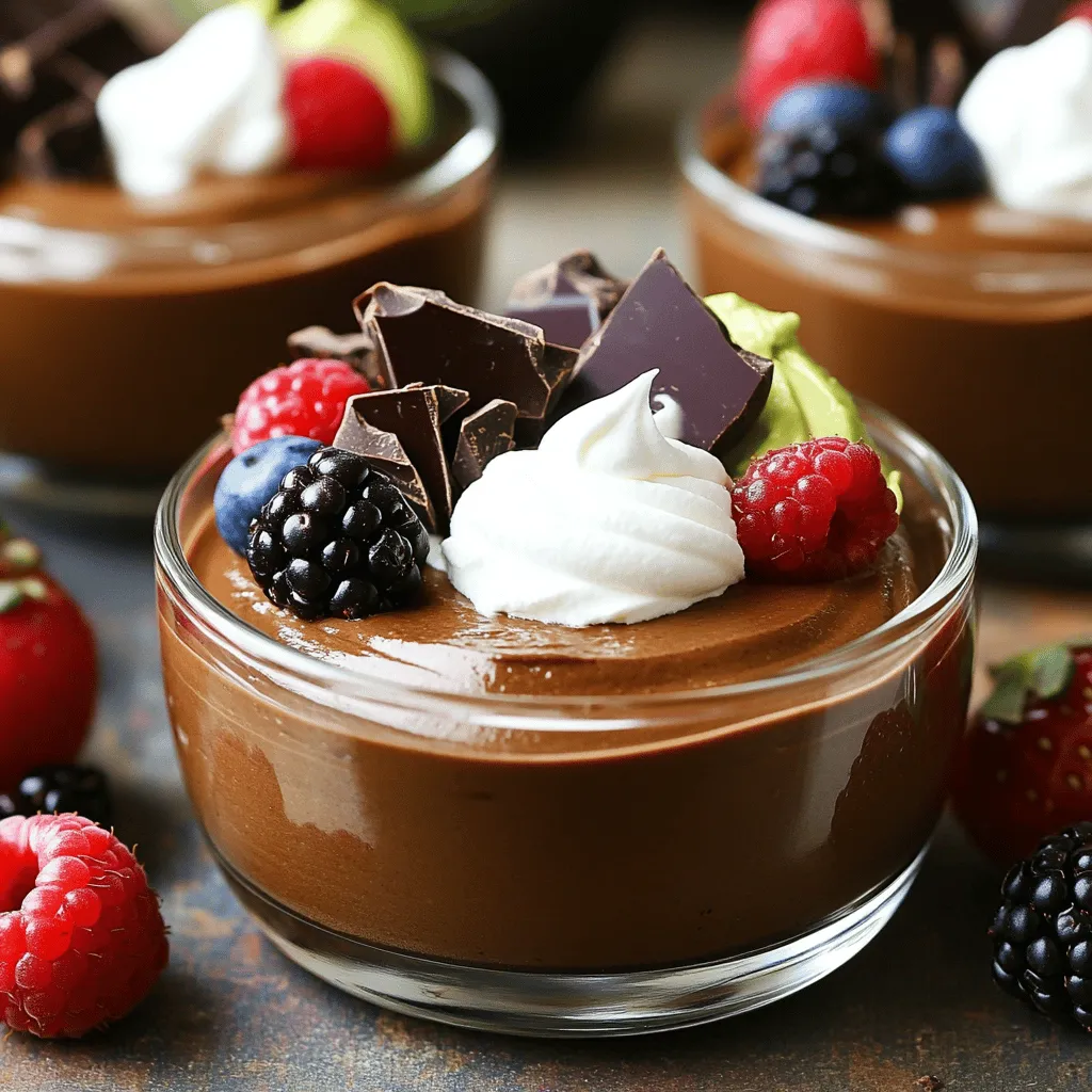 Vegan Chocolate Avocado Mousse Rich and Creamy Delight