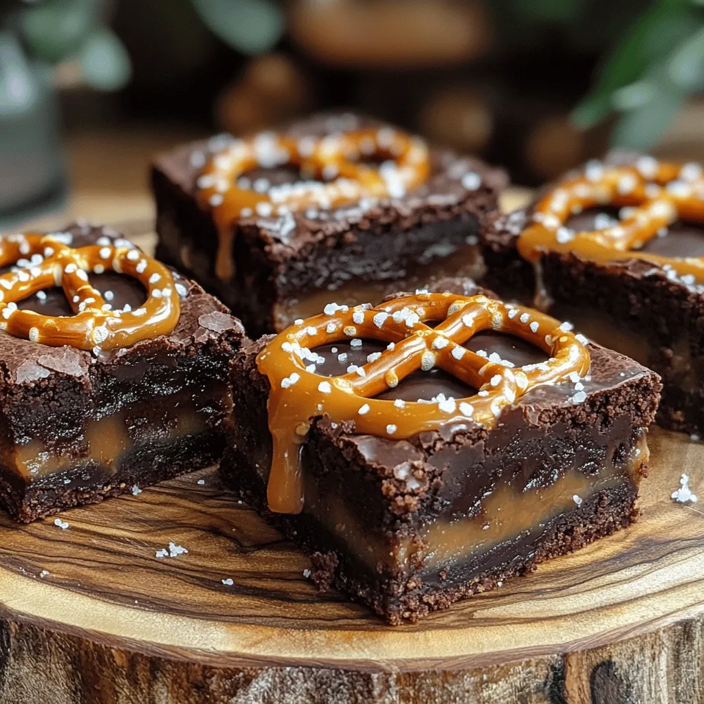 Salted Caramel Pretzel Brownies Rich and Indulgent Treat