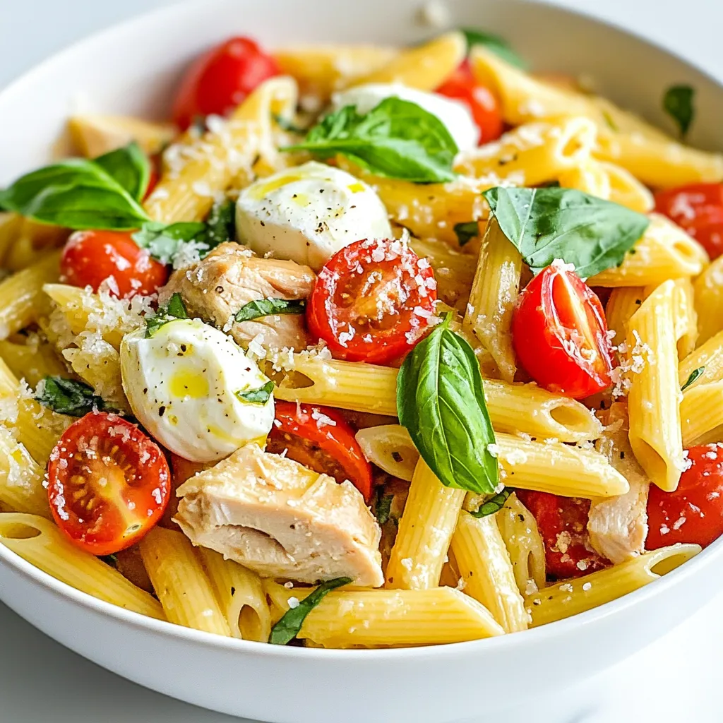 Chicken Mozzarella Pasta Tasty and Easy Dish