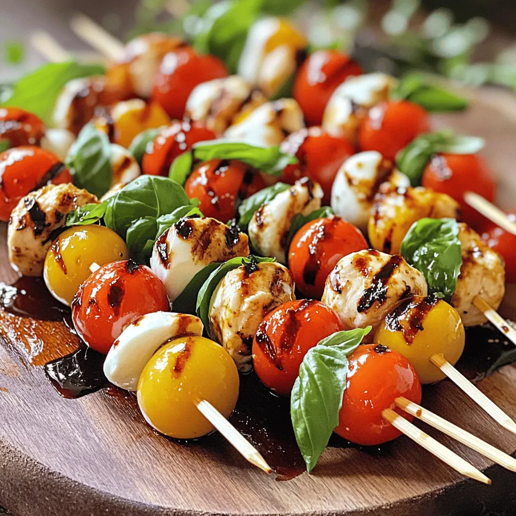 Caprese Chicken Skewers Flavorful and Easy Recipe