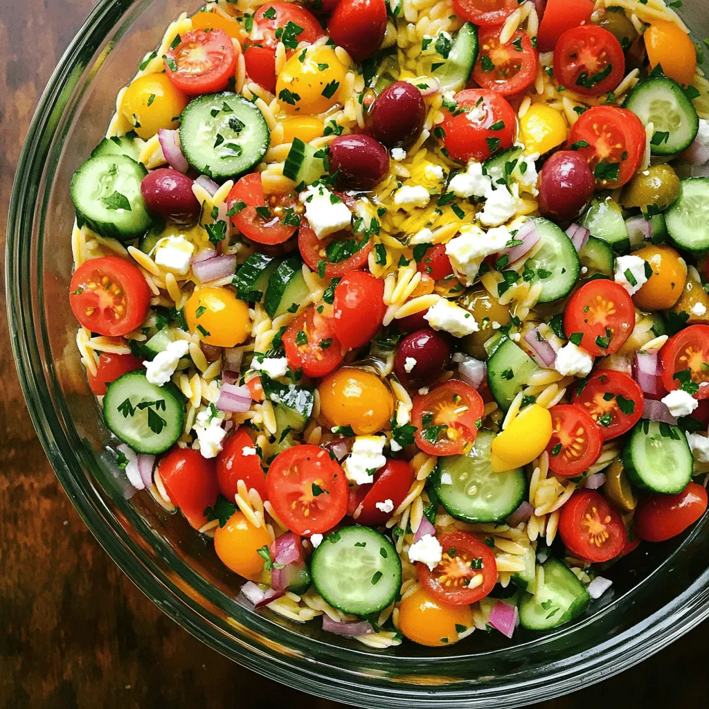 Greek Orzo Salad Fresh and Flavorful Recipe Delight