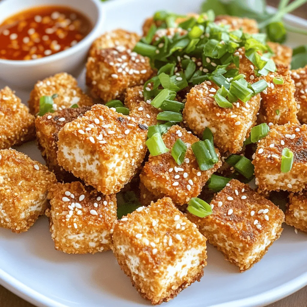 Air Fryer Crispy Tofu Nuggets Perfectly Delicious Snack