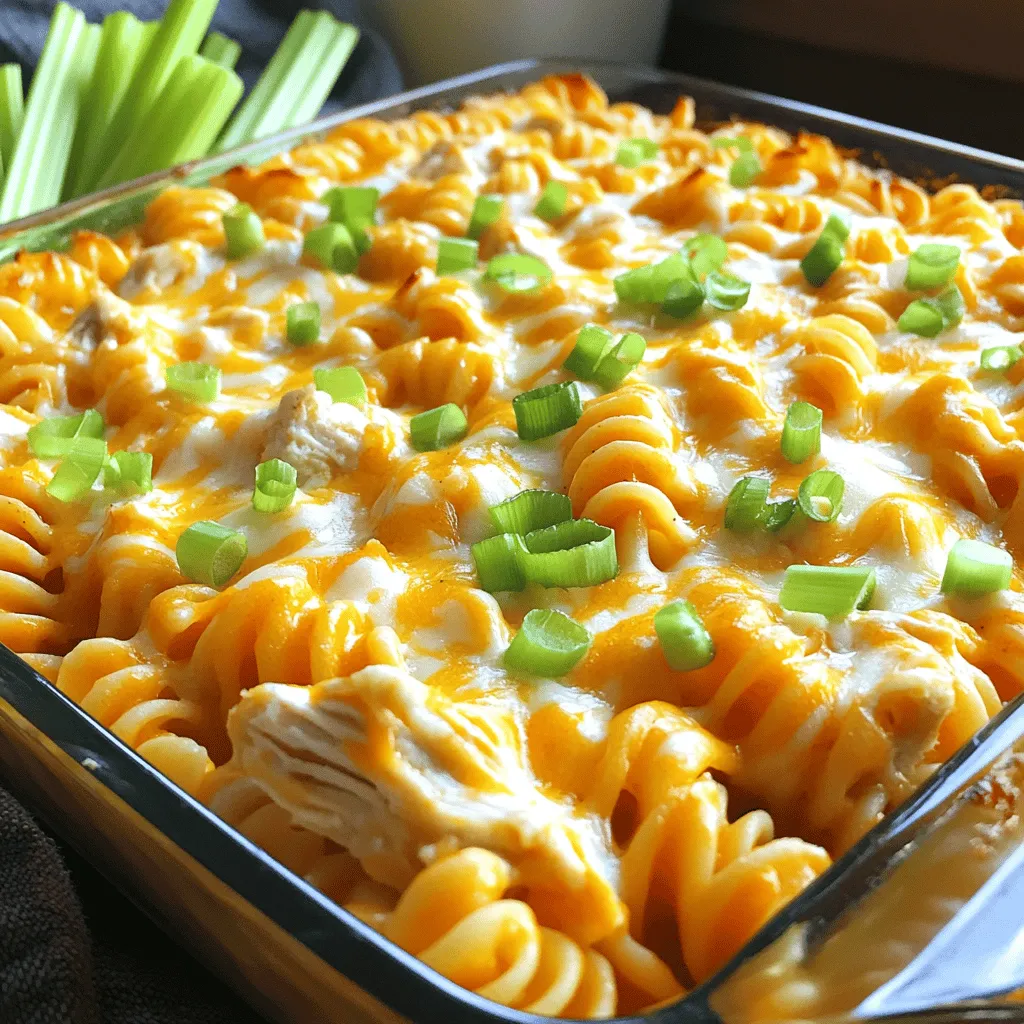 Savory Buffalo Chicken Pasta Bake Easy and Tasty Meal